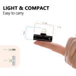 Wholesale New Mini 2-in-1 IP Lighting iOS Multi-Function Connector Adapter with Charge Port and Headphone Jack for iPhone, iDevice (Champagne Gold)